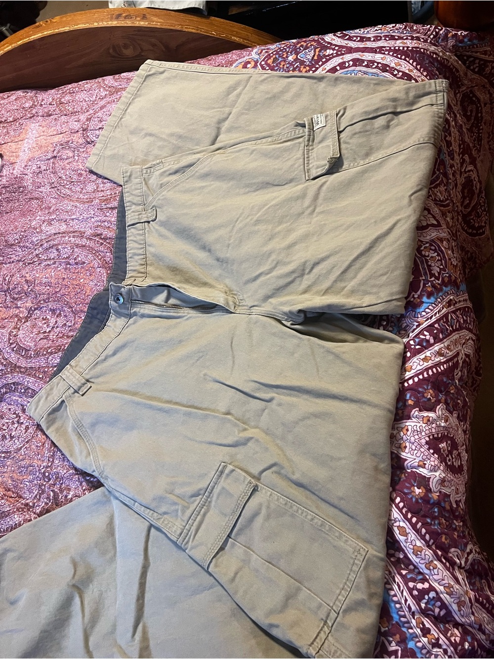 Wrangler Men's Cargo Pants in Light Tan
